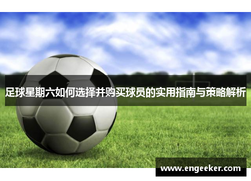 足球星期六如何选择并购买球员的实用指南与策略解析